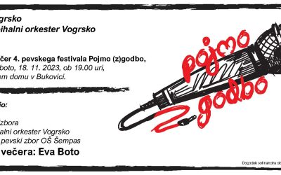 Vabilo na finalni večer 4. pevskega festivala pojmo(z)godbo